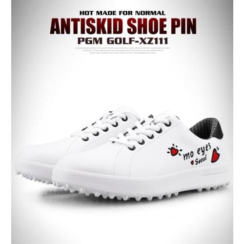 PGM Women Golf Shoes Womens Leisure Non-slip Fixed Nail Sneakers