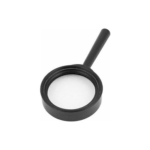 Plastic Rim 50mm Lens 5X Handy Magnifier Magnifying Glass Jewelry Loupe