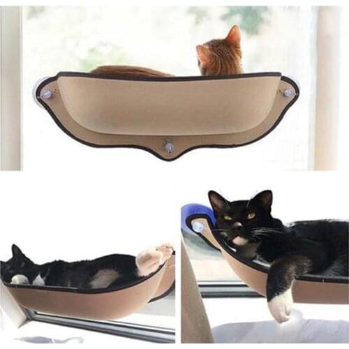 Cat Hammock Mount Window Pod Lounger Suction Cups Warm Hanging Bed for Pet Cat Rest House Soft Ferret Cage Cat Supplies
