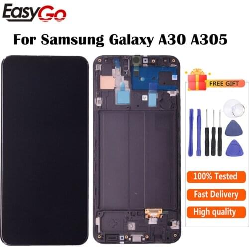 Full LCD For Samsung Galaxy A30 LCD SM-A305FN/DS A305F/DS A305 LCD Display + Touch Screen Digitizer Assembly Free Shipping