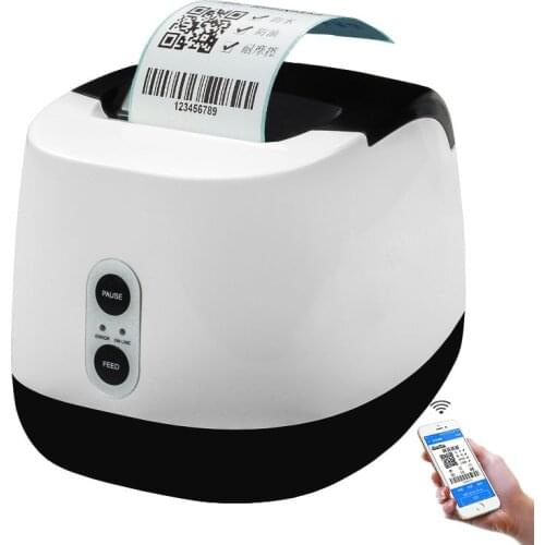 ProtableThermal printer support thermal paper and thermal roll paper Label / bill Dual-use printer for Tea shop catering, super