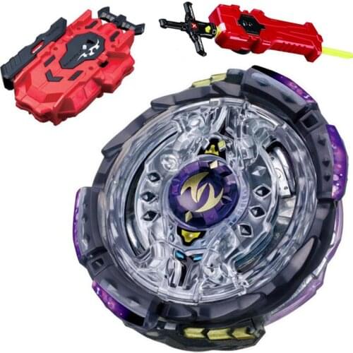 Twin Nemesis / Noctemis Burst Spinning Top STARTER w/ Launcher B-102 + LR RED Launcher and Sword Launcher