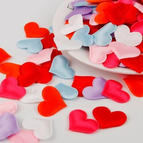 100pcs/lot Love Heart Shaped Sponge Petal For Wedding Decorative Handmade DIY Petals Birthday Table Wedding Party Supplies