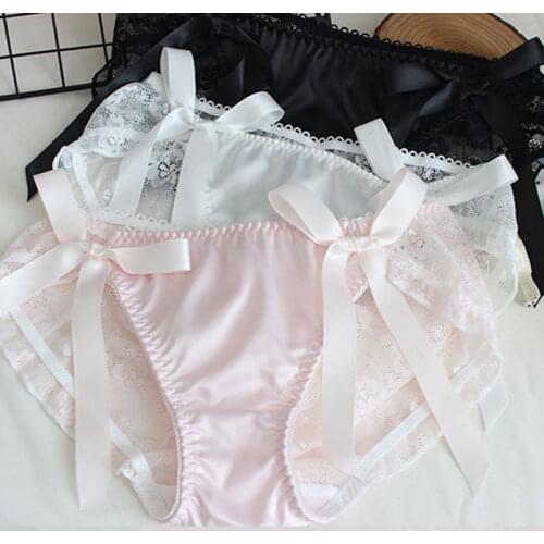 Japanese Sexy Thong Panties Seamless Lingerie Sweet Underwear Women Girls Briefs See Through Thongs Naughty Soft Lolita Panty