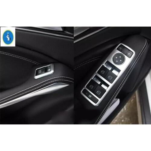 Yimaautotrims For Mercedes Benz C Class Sedan W204 2011 2012 2013 Door Handle Holder Window Lift Button Switch Frame Cover Trim
