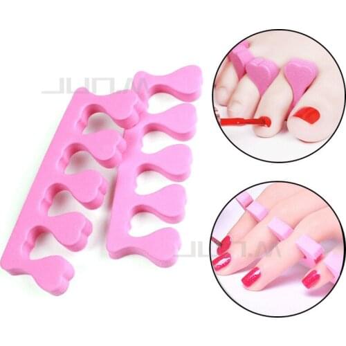 20Pcs Nail Art Sponge Foam Finger Toe Separation Tool Aspect Nail Makeup Painting Manicure Tool Accessories