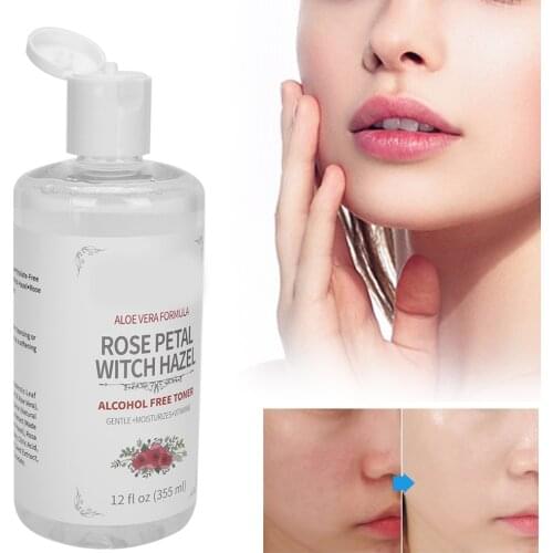355ml MELAO Face Lotion Witch Hazel Rose Petal Face Toner Hydrating Moisturizing Facial Care Toner Skin Lightening