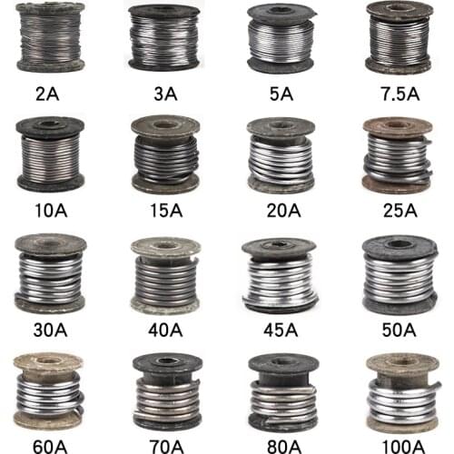 Fuse Wire Household Fuse 5A 10A 15A 20A 25A 30A 40A 60A Insurance Lead Wire Large Free Shipping