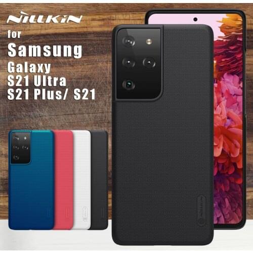 Nillkin For Samsung Galaxy S21 Ultra case Frosted full 360 Phone Case Lens Protective Back Cover For Samsung S21 Plus / S21