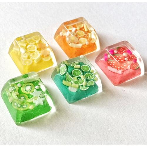 Fruit Resin Keycap Personality watermelon keycap For Cherry Mx Switch Mechanical Gaming Keyboard Strawberry Keycaps 1pc