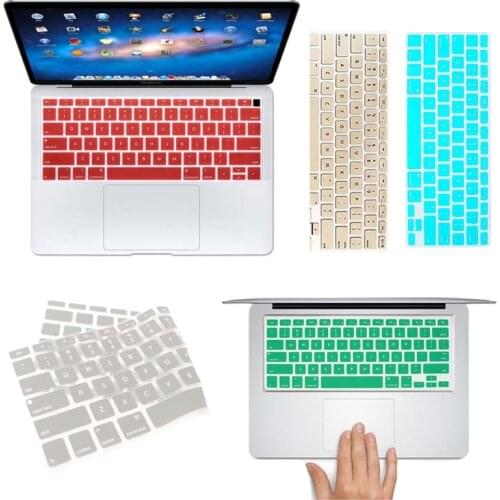 US Layout Laptop Keyboard Cover for Apple Air 13" A1369 A1466/RETINA 13 15"A1425 A1502 A1398/PRO 13 15"A1278 A1286/Macbook White