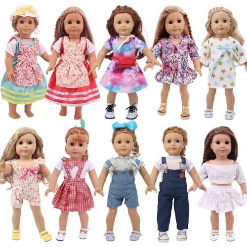 Doll Clothes For Reborn Baby Girls Doll Dress Accessories fit 43cm New Born Doll&18 Inch American Girl Doll,Toy for Girl`s,Gift