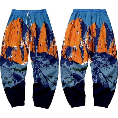 2021 New 3D Print Mountain peak pattern Sweatpants Women/Men Fitness Joggers Spring High Street Trousers Casual Pants Sweatpant