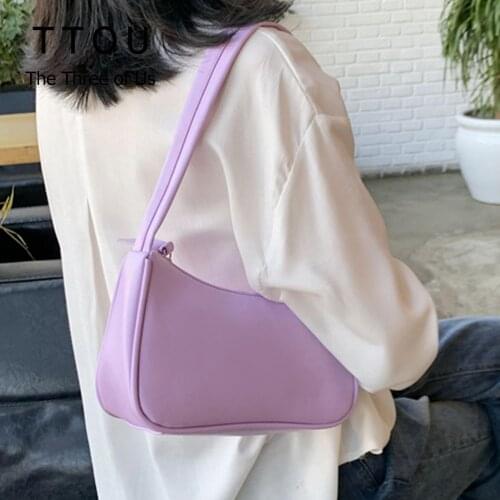 Solid Color PU Leather Bucket Crossbody Bags For Women 2021 Summer New Fashion Ladies Shoulder Handbags Female Simple Purses