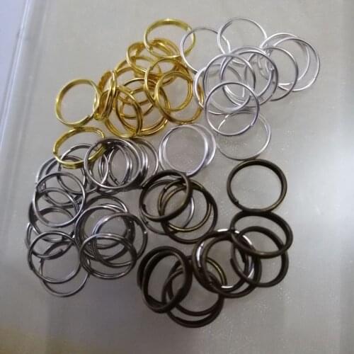 Wholesale 10000pcs 5/6/8/10/12/16mm Double Layer Metal Open Jump Rings Jewelry Findings Accessories DIY Jewelry Making Connector