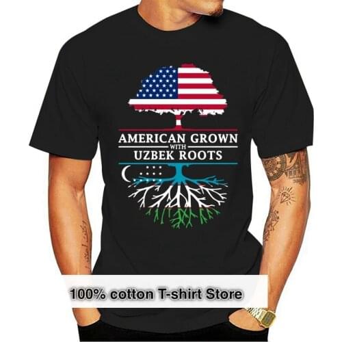 ROOTS SHIRT American Grown with Uzbek Roots - Uzbekistan Design T-Shirt
