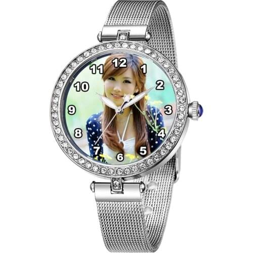 Rhinestone Women Watch Custom Photo quartz watches Logo Design dropshipping 2018 A3329 personalized gift fashion DIY wristwatch
