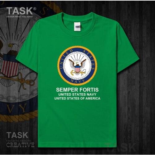 Navy United States of America USA US cotton clothes t shirt new Tops Short sleeve fans fitness country Army Tactical Military 01