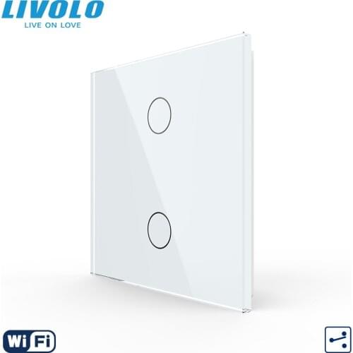 Livolo UK Smart Wifi Wall Touch Switch,2Gang Wireless Intelligent 2ways Cross Switch APP Google home,Aleax Smart Control