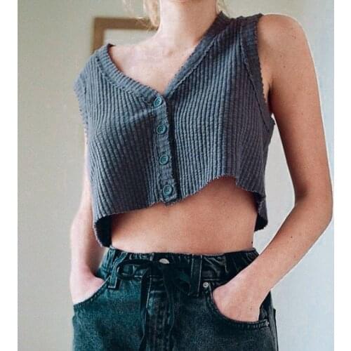 Goth Sexy solid basic female Clothes vest Y2k short loose girls Tops casual fashion Harajuku shirt Women hot Summer Body Blouses