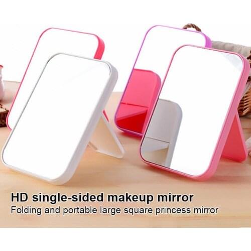 50% Hot Sale Desktop Makeup Mirror Foldable Anti-fog Makeup Tool Simple Portable Princess Mirror for Home