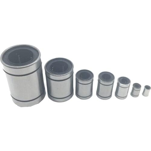 10PCS/lot LM8UU 8mm LM3UU LM4UU LM5UU LM6UU LM10UU LM12UU LM16UU LM20UU linear bushing CNC Bearing for rod Liner shaft Parts