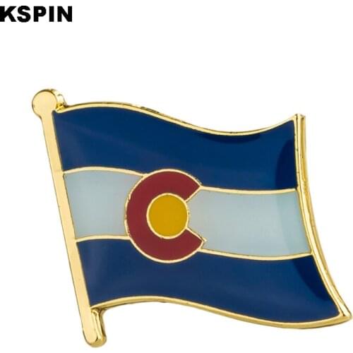 U.S.A Colorado Marianas State Badges flag badge flag lapal pin on backpack pins for clothes 10pcs XY0192