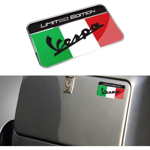 3D Motorcycle Limited Edition Sticker Case for VESPA GTS GTV LX LXV 125 250 300 Italy Flag