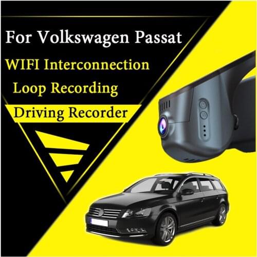 Car Road Record WiFi DVR Dash Camera Driving Video Recorder For Volkswagen VW Passat B7 2010~2015 Recording