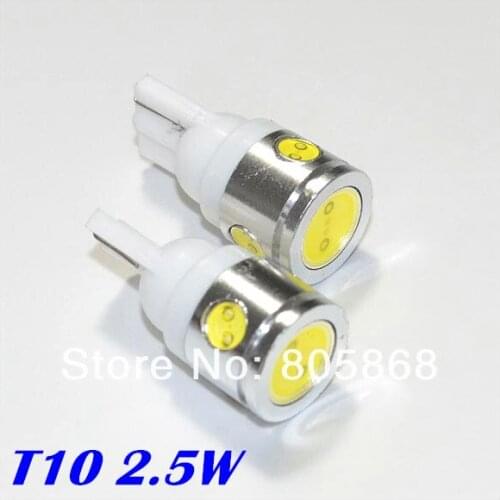 T10 Car LED High Power 2.5W 194 168 W5W Side Width Lamp Light Bulb Clearance Light Parking Light Indicator Reading Lamp