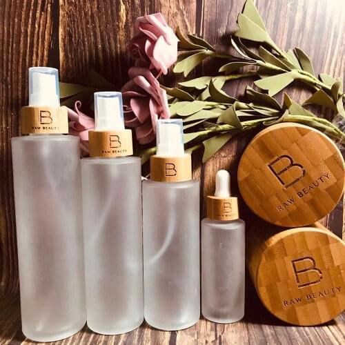 Bamoo cosmetic jar 30g 50g 250g Wholesale Luxury Cosmetic Packaging empty recycled bamboo cosmetic jars wooden face cream jar
