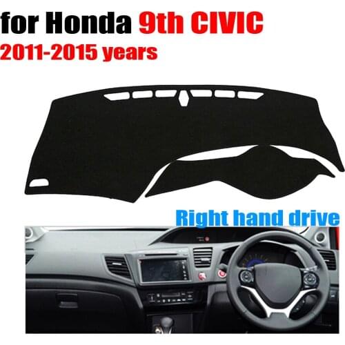 Car dashboard covers For Honda 9th CIVIC 2011 to 2015 Right hand drives dash covers pad dashmat Instrument platform accessories