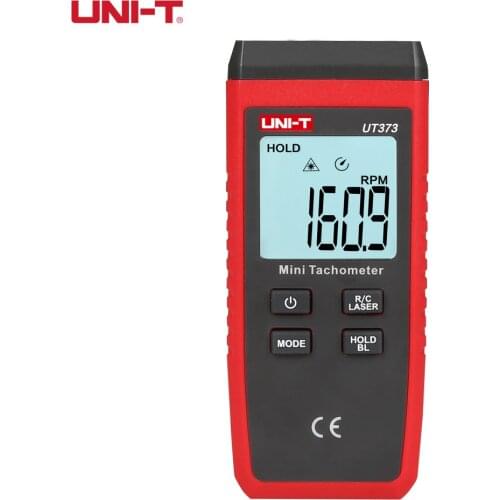 UNI-T UT373 Digital Engine Laser Tachometer Non-Contact Speedometer RPM LCD Odometer for Motorcycle, Engine, Car and Boat