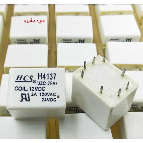 H4137 jzc-7fa 12VDC relay, two open and two close, 8-pin