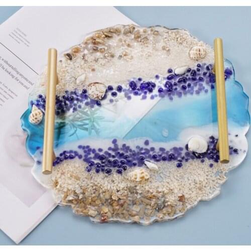 Crystal Epoxy Resin Mold Fruit Plate Tray Casting Silicone Mould DIY Making Tool F3MF