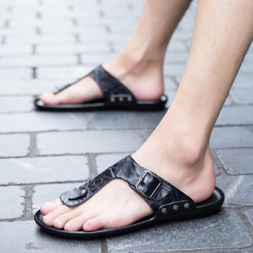 Rubber Sandals Men Sandalet Erkek Sandals Men Beach Sandalias Playa Hombre Sandalia Masculina Couro Sandale Ete Homme Sandel For