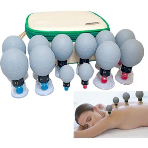 12pcs Vacuum Magnetic Therapy Massager Cupping Set Household Suction Cup Health Care Tools Full Body Muscle Pain Relieve