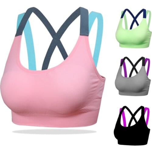 New Sexy Seamless quick-drying women bra gathered no steel ring fitness underwear Push up bra for women puls size soutien gorge