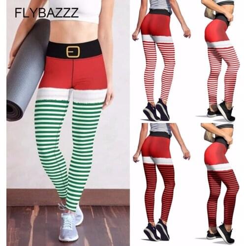 Sexy High Waist Energy Seamless Leggings Christmas Yoga Pants Leggings Women Fitness Push Up Sports Running Elastic Gym Leggings