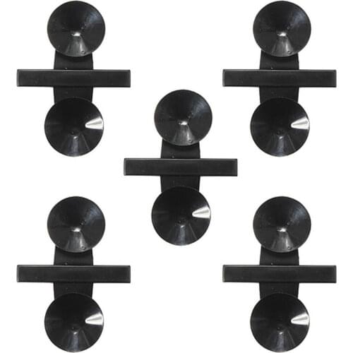 5pcs Aquarium Fish Tank Divider Suction Cup Divider Black Plastic Sheet Holder