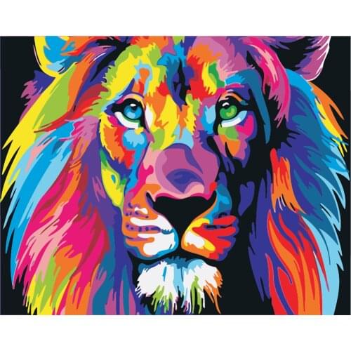 Rythm True Diy Painting By Number Canvas Kits Cat Decor For Home Framed Acrylic Paint Coloring By Numbers Animal Handpainted