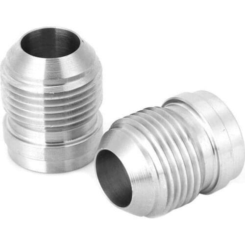 AN10 Fuel Supply System Auto Replacement Parts 1pcs Fuel Inject Aluminum Weld Fitting Bung Male Adapter - 10 AN