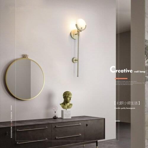 Hotel Bedroom Villa Light Luxurious Wall Lamp Originality Post Modern A Living Room Aisle Stairs Continuous System Wall Lamp