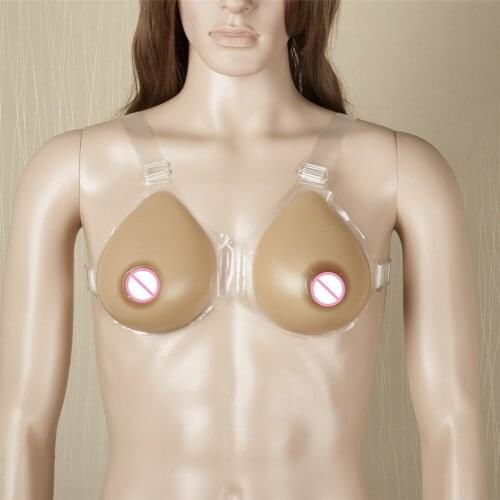 Super Soft Full Oval Breast Forms 600g/pair Crossdresser Perfect Female Breasts Silicon Breast Bra Don't Need Any Adhesives