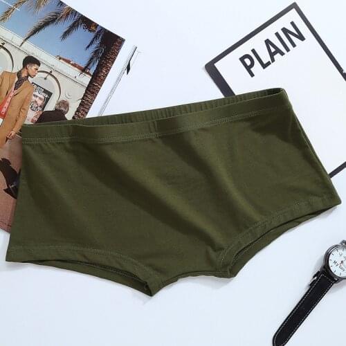 Men Underwear Boxer Cueca Male Panties Mens Sexy Shorts Mens Solid Soft Underpants Knickers Shorts Men Trunks