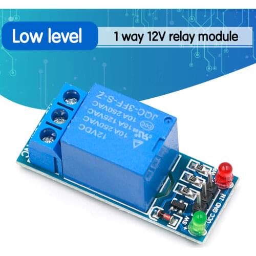1PCS 12V low level trigger One 1 Channel Relay Module interface Board Shield For PIC AVR DSP ARM MCU Arduino