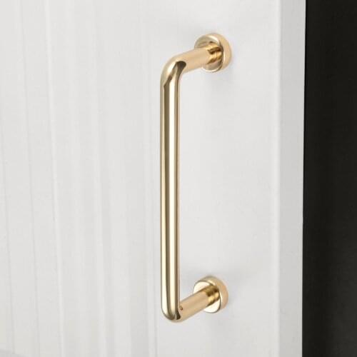 1pc Zinc Alloy Gold Pearl Gray BrightChrome Cabinet Handles Solid Drawer Knobs Kitchen Cupboard Door Pulls Furniture Handle