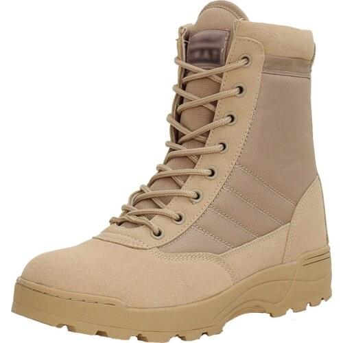 2019 High Quality Mens Delta Military Tactical Boots Waterproof Non-Slip Outdoor Black SneakersTravel Shoes for Men Hiking Shoe