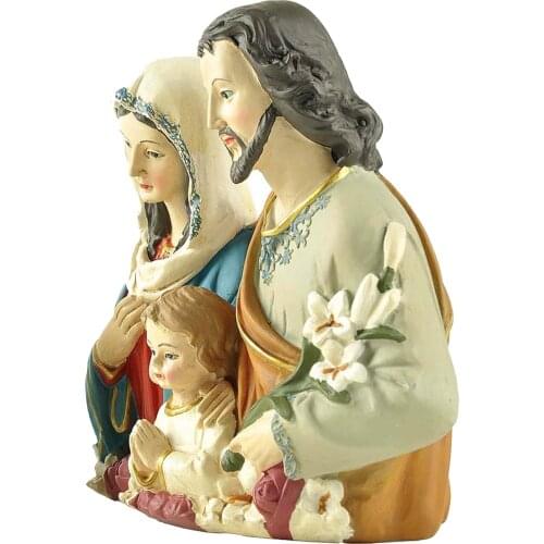 5" Holy Family Statue Religious Items Jesus Christ Sculptures Decoration