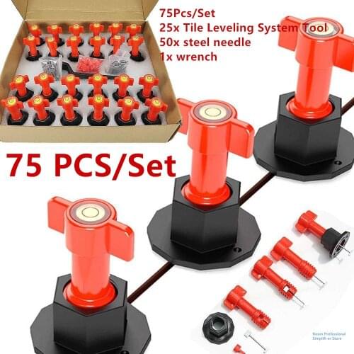 75 Pcs/set Ceramic Level Wedges Tile Spacers Flooring Wall Tile Spacer Carrelage Tile Leveling System Leveler Locator Plier